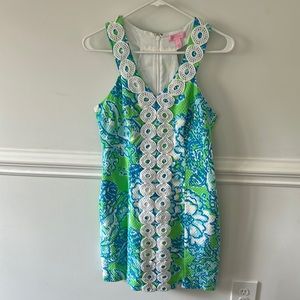 Lilly Pulitzer go go green shift dress